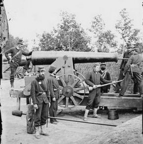 Civil War Cannon at Fort Woodbury, Virginia