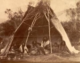 Photograph of American Indians by William Hicks Jackson, 1871. (GLC03095.97)