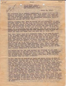 The four typewritten pages, unearthed seven decades after their origin, tell the story of a young U.S. Navy man towards the end of World War II in vivid detail.