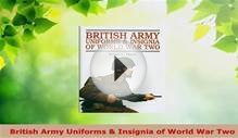 Download British Army Uniforms Insignia of World War Two